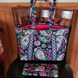 Vera Bradley Paisley Petals Tote and Wallet